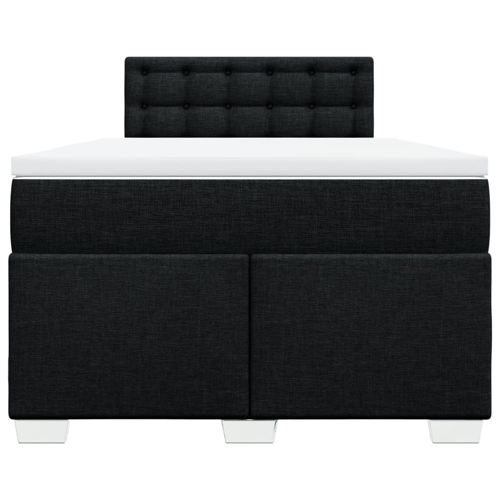 Giroletto a Molle con Materasso Nero 120x200 cm in Tessuto | homemem39