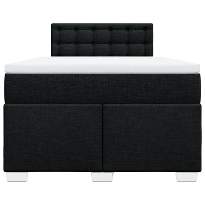 Giroletto a Molle con Materasso Nero 120x200 cm in Tessuto | homemem39
