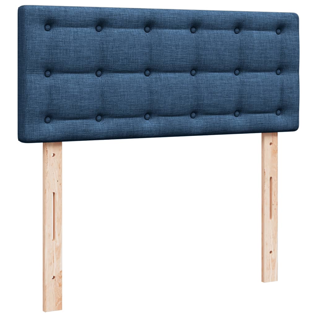 Giroletto a Molle con Materasso Blu 120x200 cm in Tessuto | homemem39
