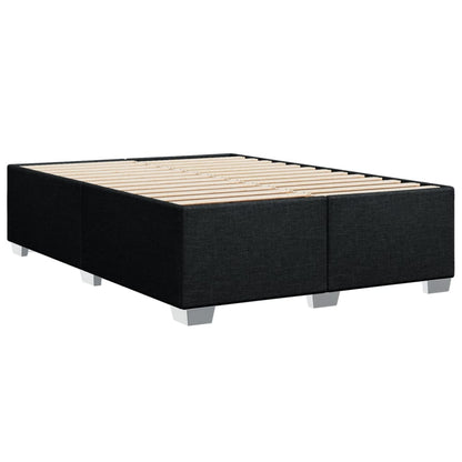 Giroletto a Molle con Materasso Nero 140x190 cm in Tessuto | homemem39