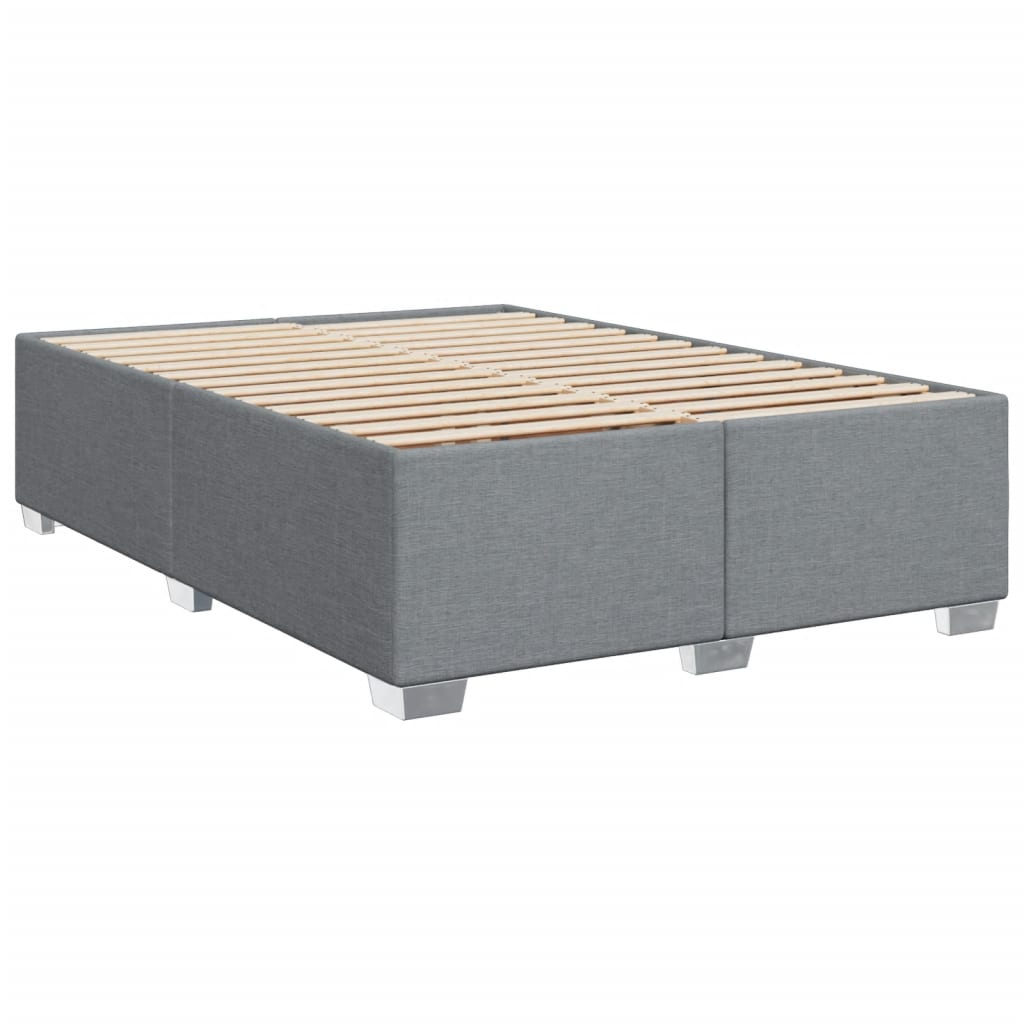 Giroletto a Molle con Materasso Grigio Chiaro 140x190cm Tessuto | homemem39