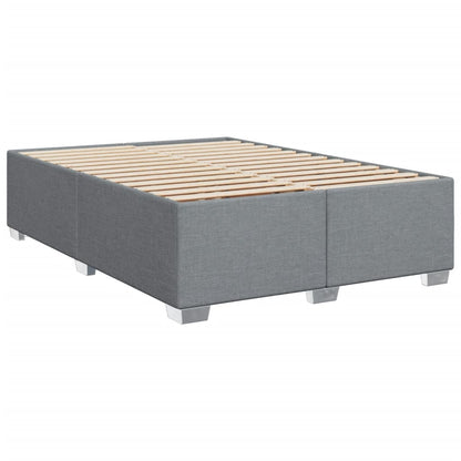 Giroletto a Molle con Materasso Grigio Chiaro 140x190cm Tessuto | homemem39