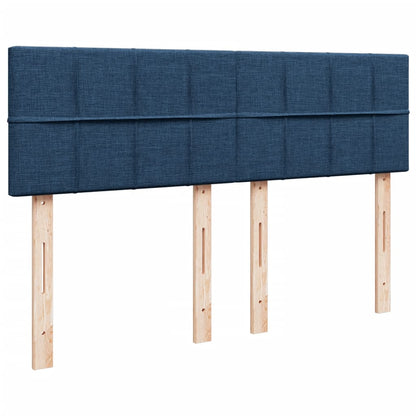 Giroletto a Molle con Materasso Blu 140x200 cm in Tessuto
