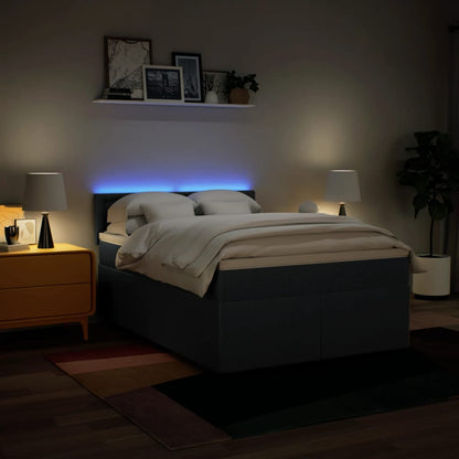Giroletto a Molle con Materasso Blu 140x200 cm in Tessuto | homemem39