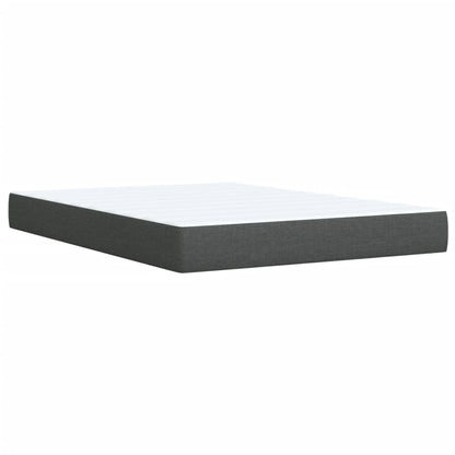 Giroletto a Molle con Materasso Grigio Scuro 160x200 cm Tessuto | homemem39