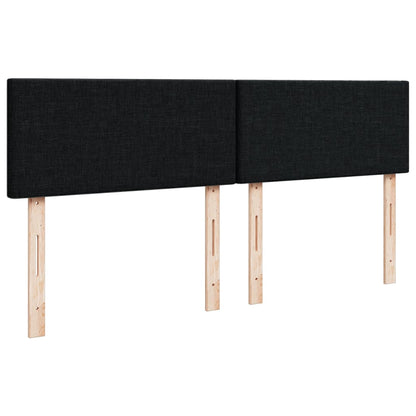 Giroletto a Molle con Materasso Nero 160x200 cm in Tessuto | homemem39