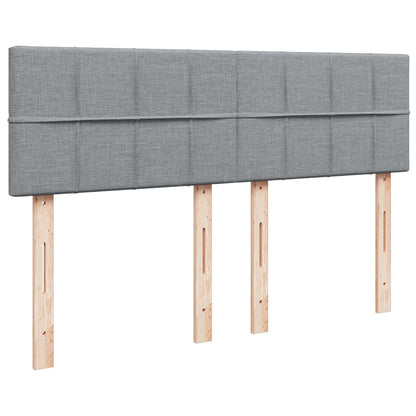 Giroletto a Molle con Materasso Grigio Chiaro160x200 cm Tessuto | homemem39