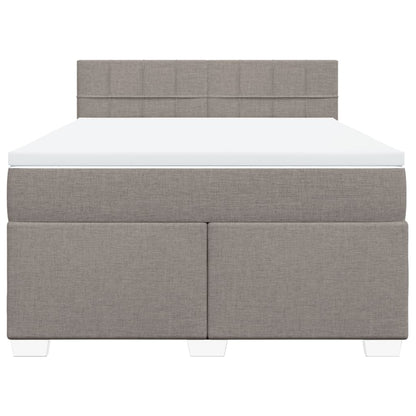 Giroletto a Molle con Materasso Tortora 160x200 cm in Tessuto