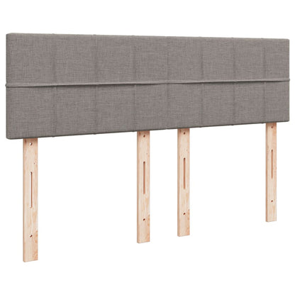 Giroletto a Molle con Materasso Tortora 160x200 cm in Tessuto | homemem39