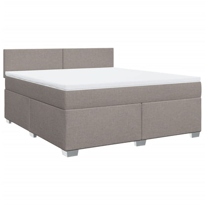 Giroletto a Molle con Materasso Tortora 180x200 cm in Tessuto | homemem39