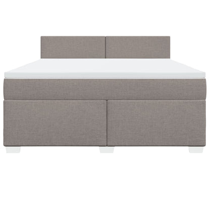 Giroletto a Molle con Materasso Tortora 180x200 cm in Tessuto | homemem39
