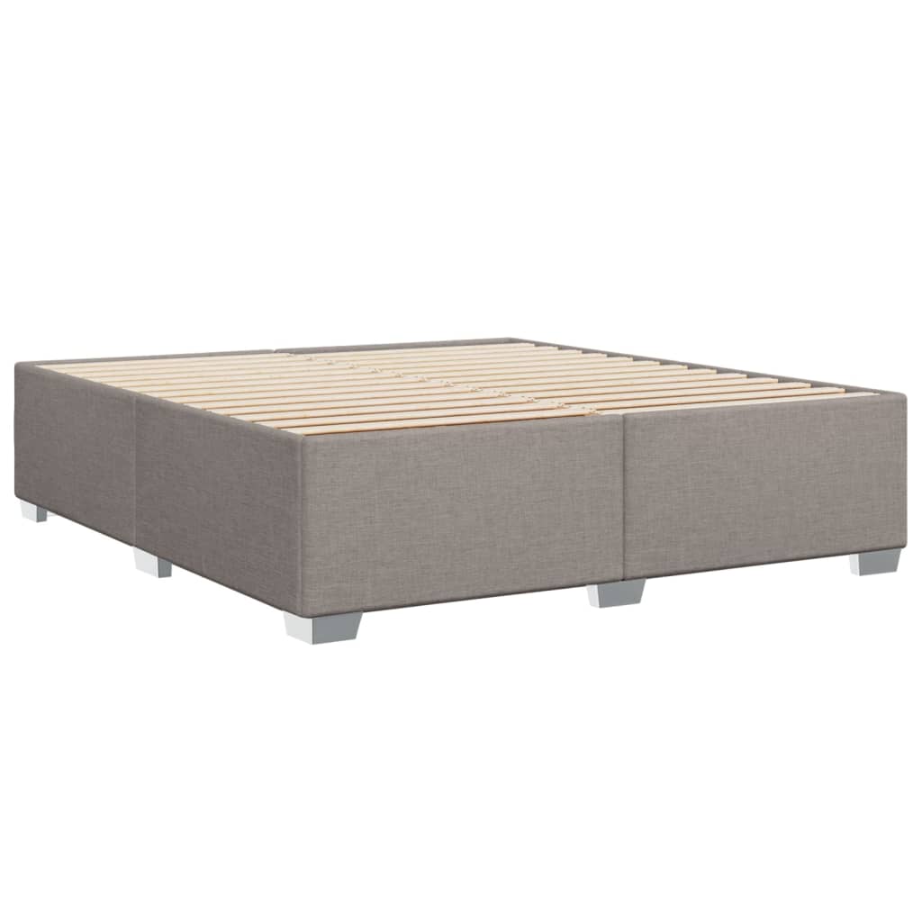 Giroletto a Molle con Materasso Tortora 180x200 cm in Tessuto