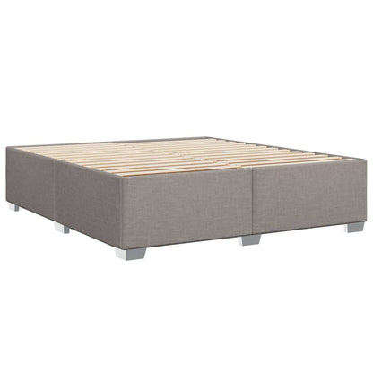 Giroletto a Molle con Materasso Tortora 180x200 cm in Tessuto