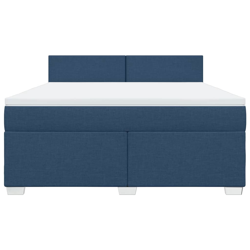Giroletto a Molle con Materasso Blu 180x200 cm in Tessuto | homemem39