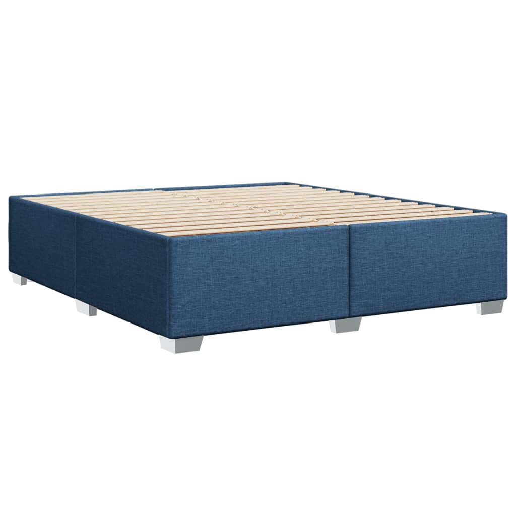 Giroletto a Molle con Materasso Blu 180x200 cm in Tessuto | homemem39