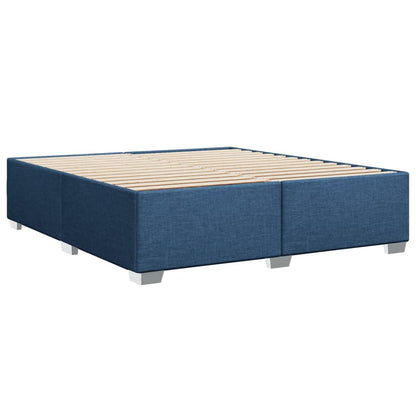 Giroletto a Molle con Materasso Blu 180x200 cm in Tessuto | homemem39