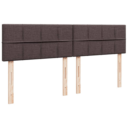 Giroletto a Molle con Materasso Marrone Scuro 180x200cm Tessuto | homemem39
