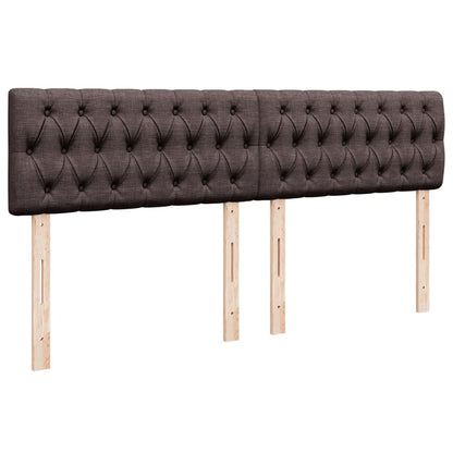 Giroletto a Molle con Materasso Marrone Scuro 180x200cm Tessuto | homemem39