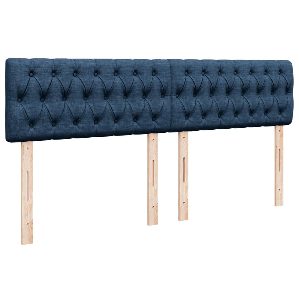 Giroletto a Molle con Materasso Blu 180x200 cm in Tessuto | homemem39