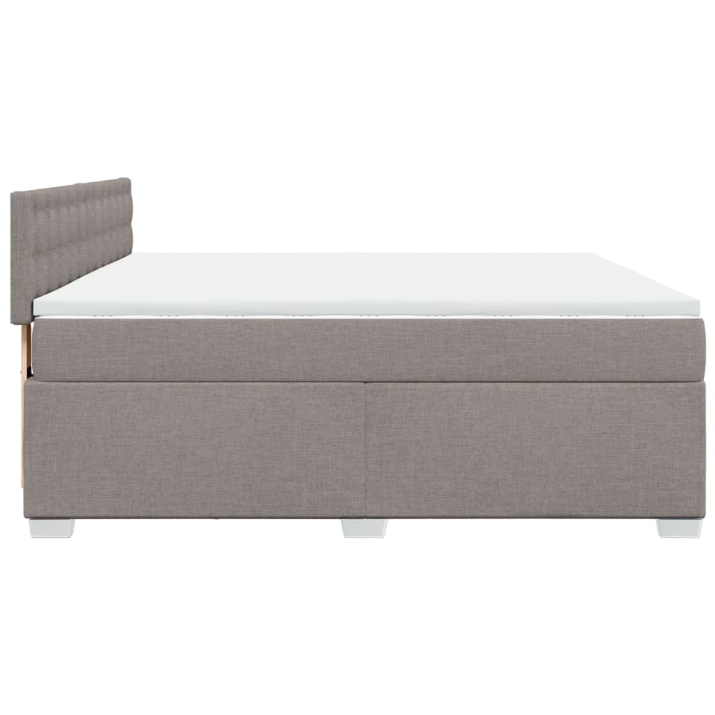 Giroletto a Molle con Materasso Tortora 180x200 cm in Tessuto | homemem39