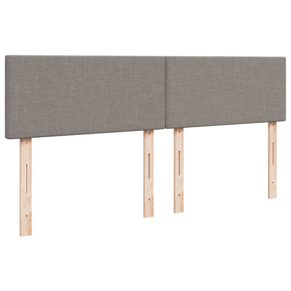 Giroletto a Molle con Materasso Tortora 200x200 cm in Tessuto | homemem39
