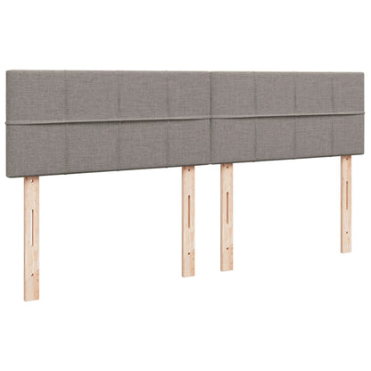 Giroletto a Molle con Materasso Tortora 200x200 cm in Tessuto