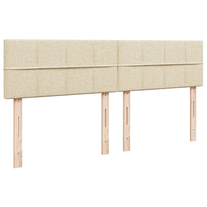 Giroletto a Molle con Materasso Crema 200x200 cm in Tessuto