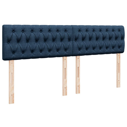 Giroletto a Molle con Materasso Blu 200x200 cm in Tessuto