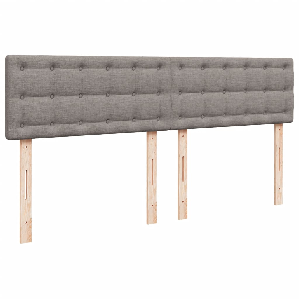 Giroletto a Molle con Materasso Tortora 200x200 cm in Tessuto | homemem39