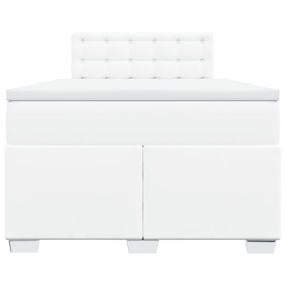 Giroletto a Molle con Materasso Bianco 120x200 cm in Similpelle - homemem39