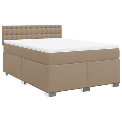 Giroletto a Molle con Materasso Cappuccino 160x200cm Similpelle | homemem39