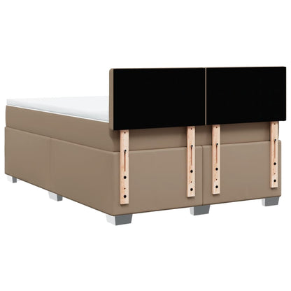 Giroletto a Molle con Materasso Cappuccino 160x200cm Similpelle