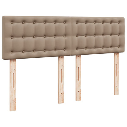 Giroletto a Molle con Materasso Cappuccino 160x200cm Similpelle | homemem39