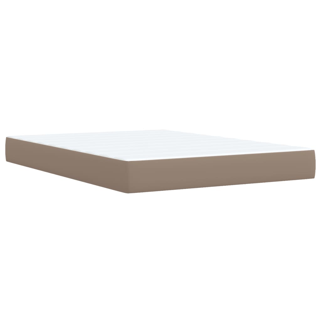 Giroletto a Molle con Materasso Cappuccino 160x200cm Similpelle | homemem39