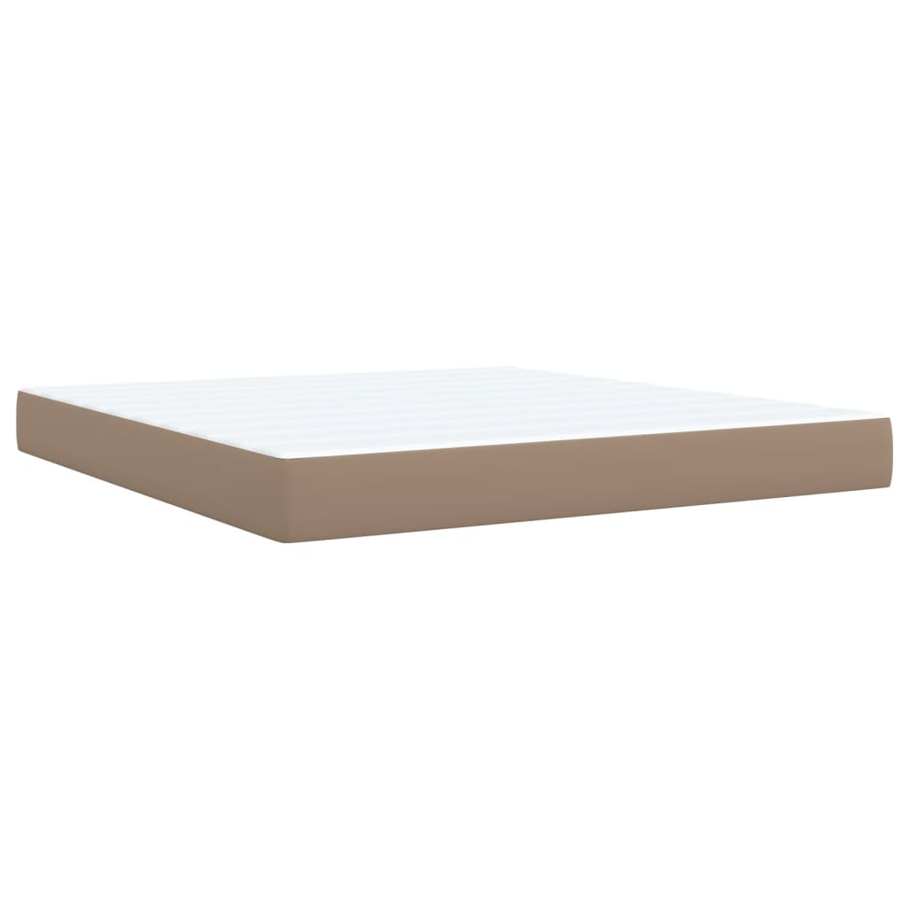 Giroletto a Molle con Materasso Cappuccino 180x200cm Similpelle | homemem39
