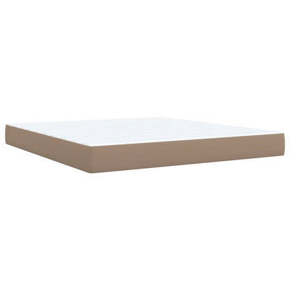 Giroletto a Molle con Materasso Cappuccino 180x200cm Similpelle | homemem39