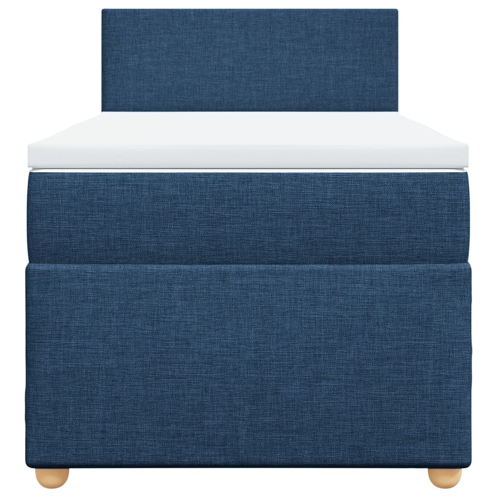 Giroletto a Molle con Materasso Blu 80x200 cm inTessuto