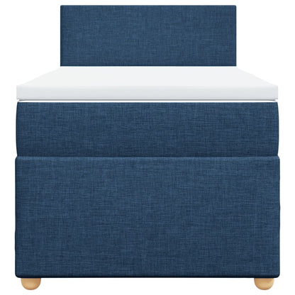 Giroletto a Molle con Materasso Blu 80x200 cm inTessuto