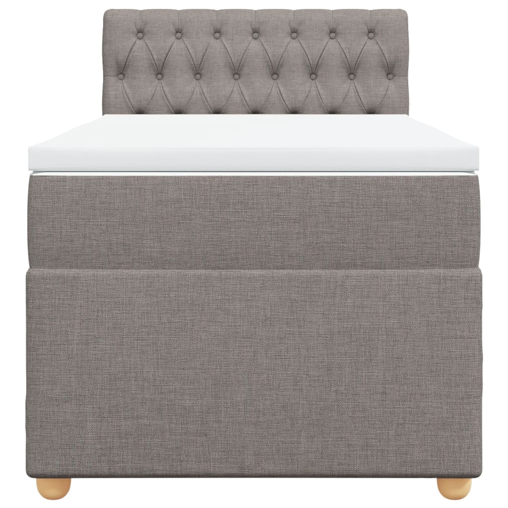 Giroletto a Molle con Materasso Tortora 80x200 cm inTessuto | homemem39