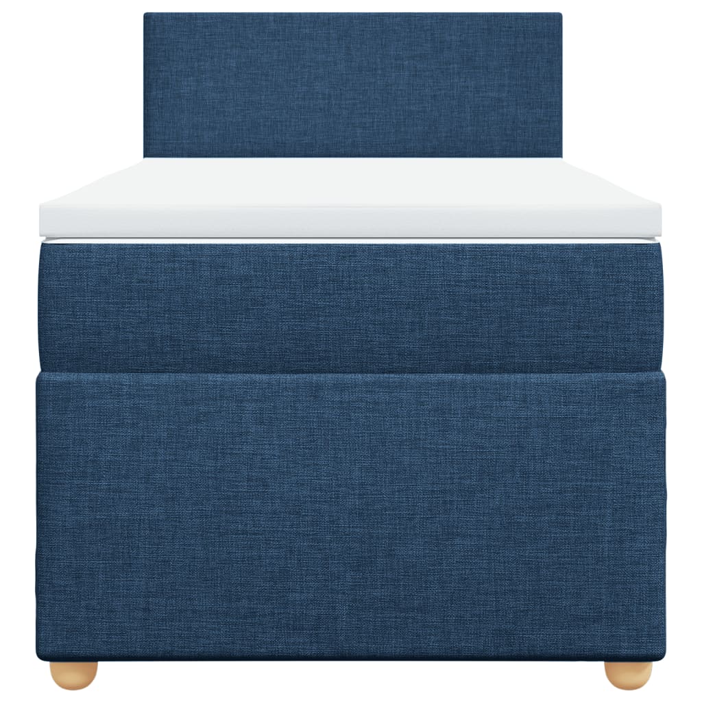 Giroletto a Molle con Materasso Blu 90x200 cm inTessuto