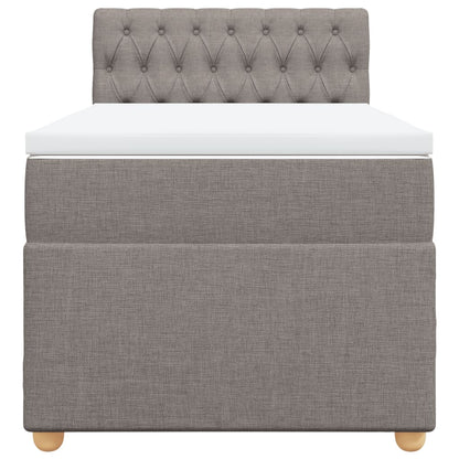 Giroletto a Molle con Materasso Tortora 100x200 cm in Tessuto - homemem39