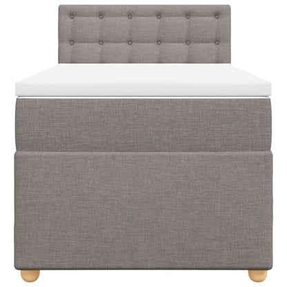 Giroletto a Molle con Materasso Tortora 100x200 cm in Tessuto | homemem39