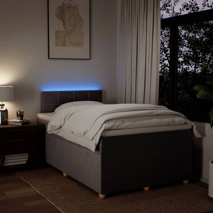 Giroletto a Molle con Materasso Tortora 120x190 cm in Tessuto - homemem39