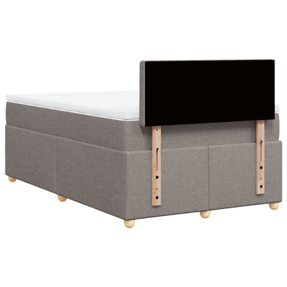 Giroletto a Molle con Materasso Tortora 120x190 cm in Tessuto | homemem39