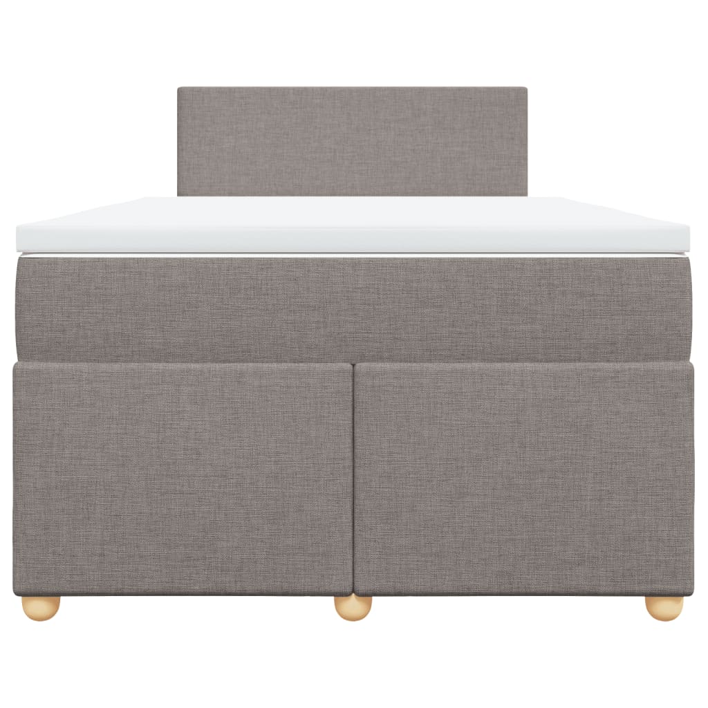 Giroletto a Molle con Materasso Tortora 120x200 cm in Tessuto | homemem39