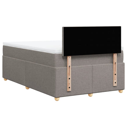 Giroletto a Molle con Materasso Tortora 120x200 cm in Tessuto | homemem39