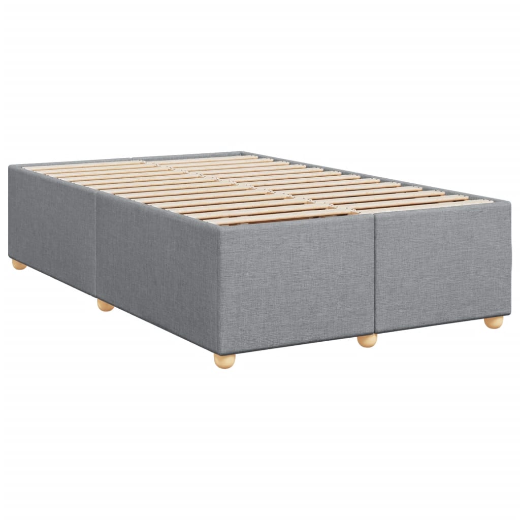 Giroletto a Molle con Materasso Grigio Chiaro 120x200cm Tessuto | homemem39