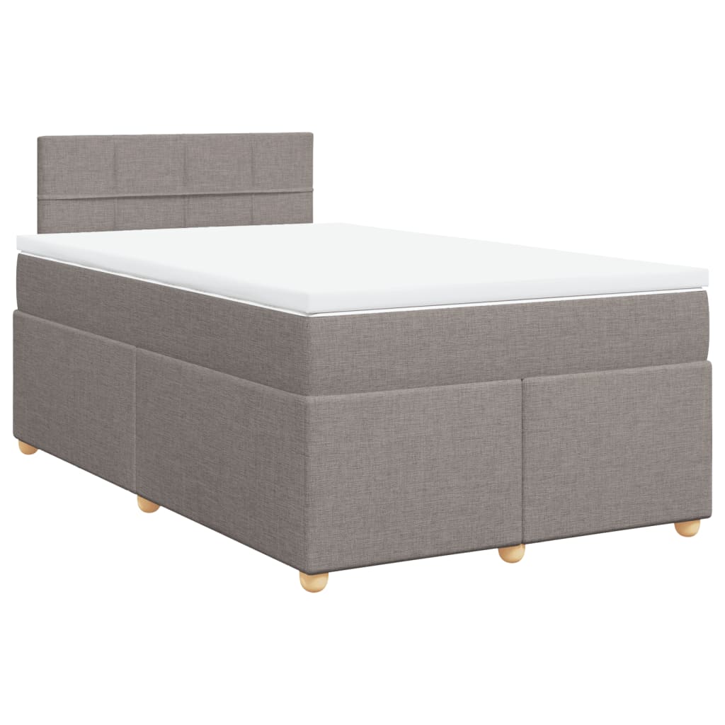 Giroletto a Molle con Materasso Tortora 120x200 cm in Tessuto | homemem39
