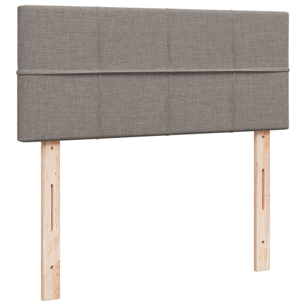 Giroletto a Molle con Materasso Tortora 120x200 cm in Tessuto