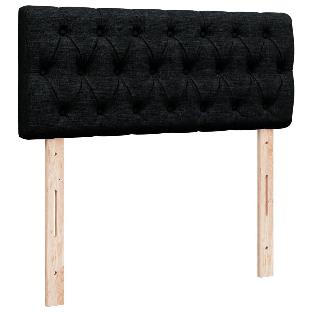 Giroletto a Molle con Materasso Nero 120x200 cm in Tessuto | homemem39